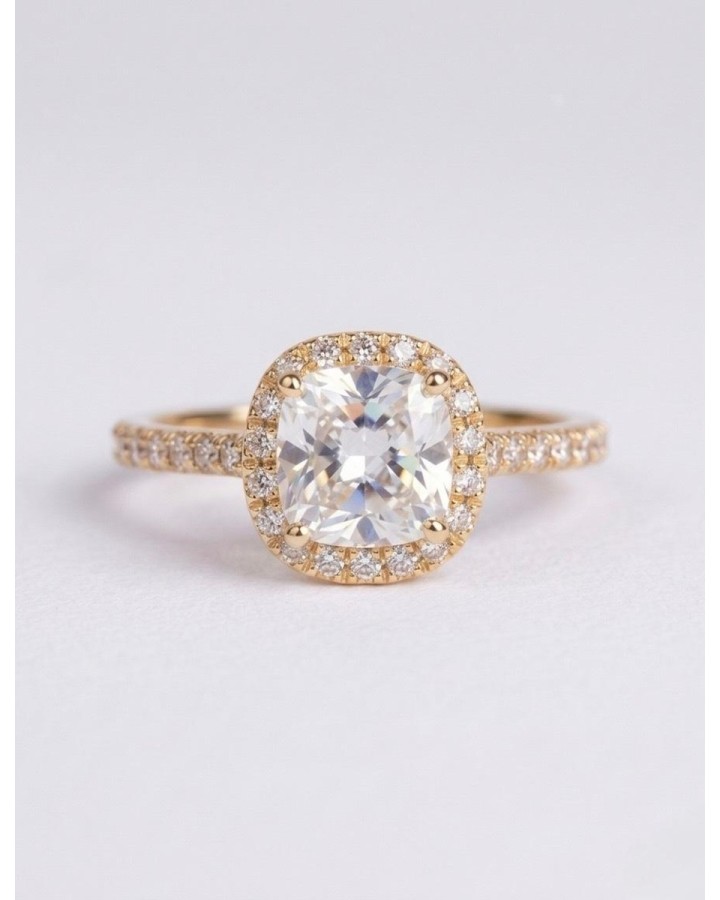 Solitario Pure Love diamantes Laterales