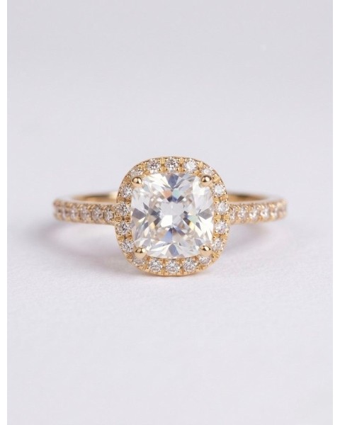 Solitario Pure Love diamantes Laterales